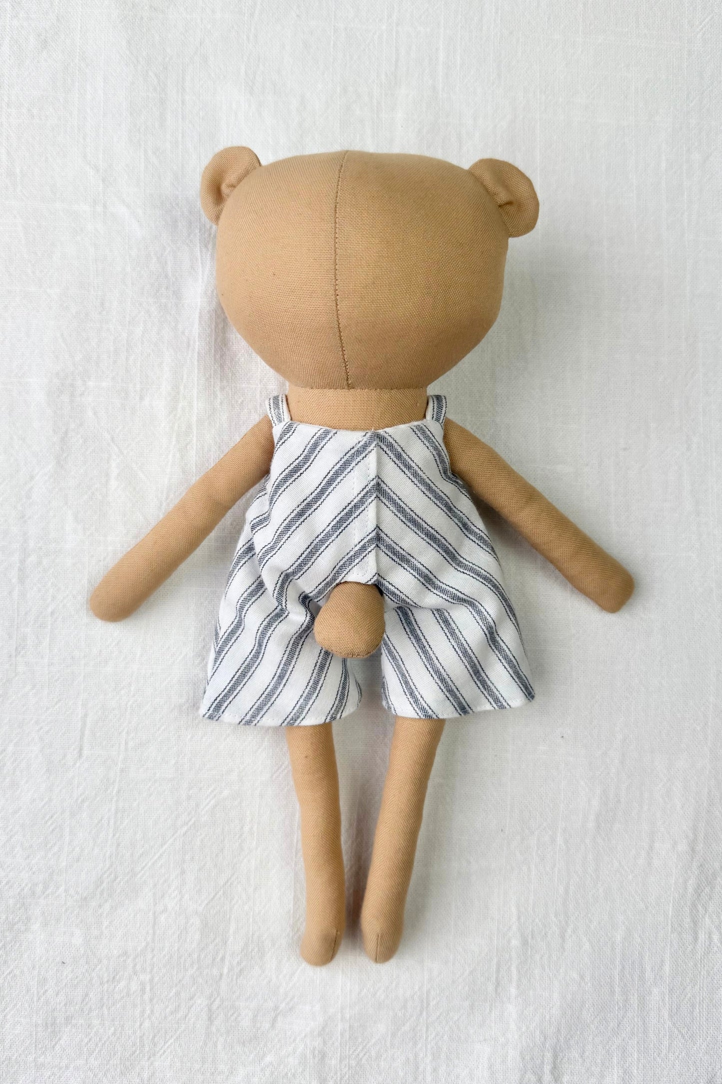 Benson the Bear - Striped Shortalls