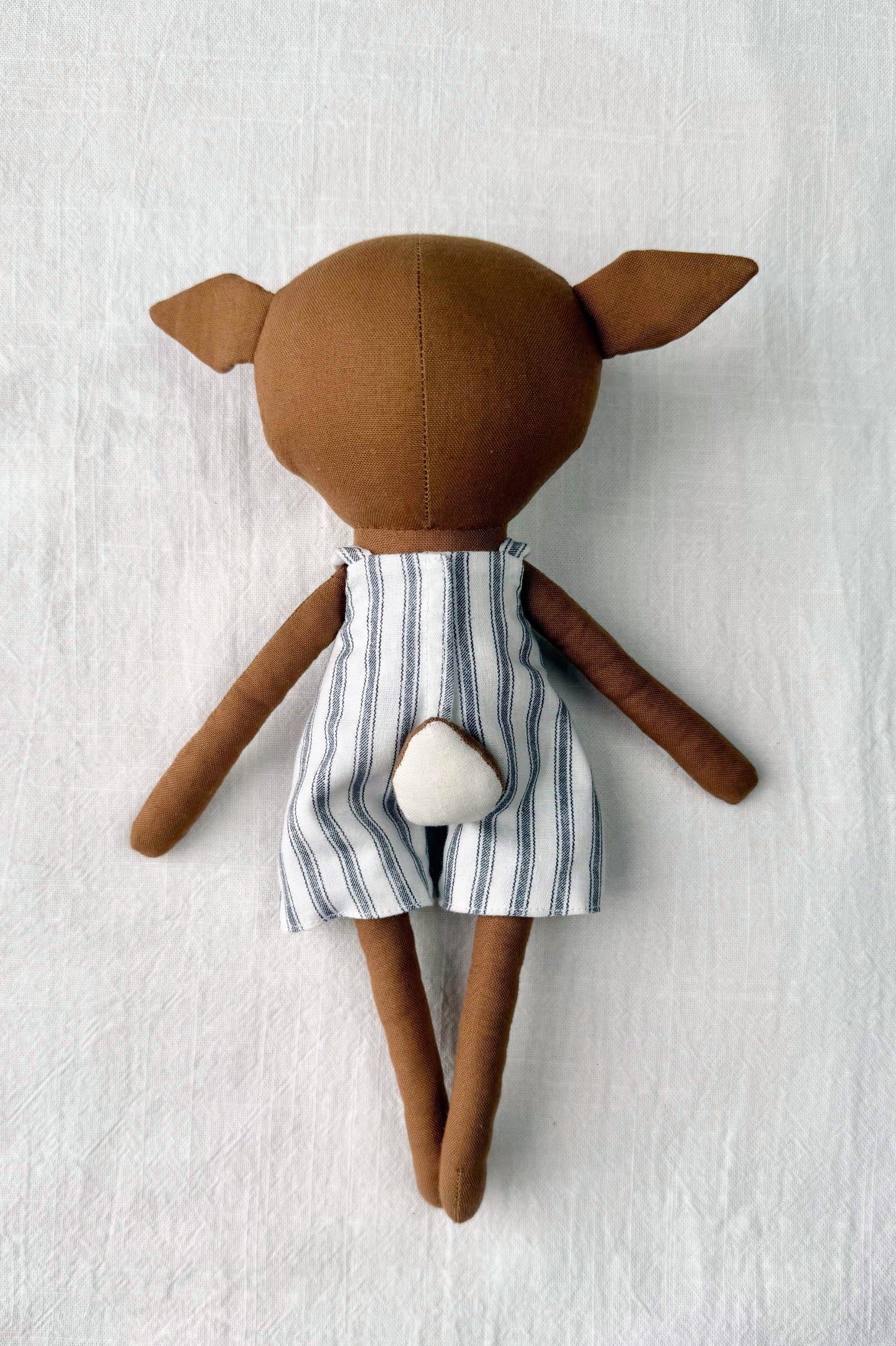 Darby the Deer - Striped Shortalls