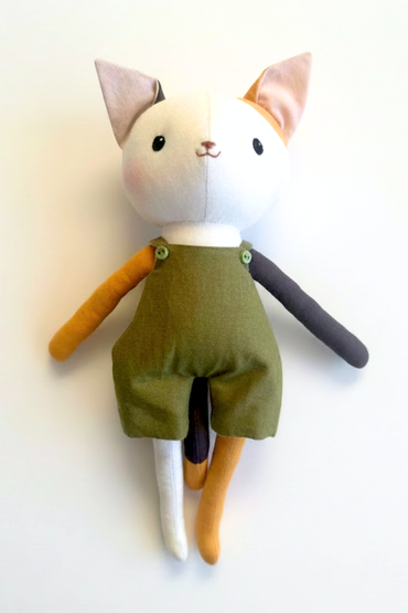 Juniper the Kitten - Olive Shortalls