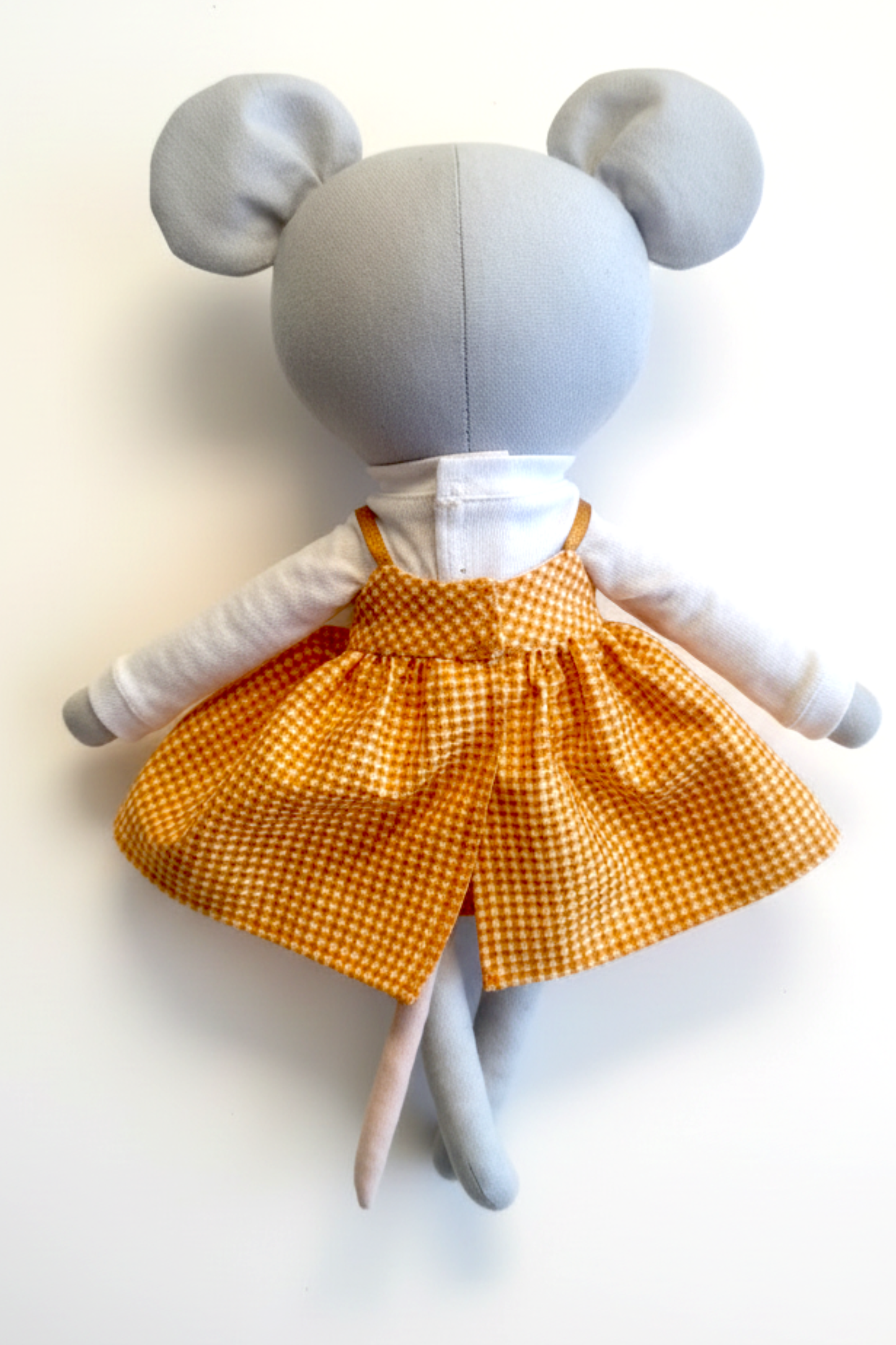 Lottie the Mouse - Gold Check Jumper