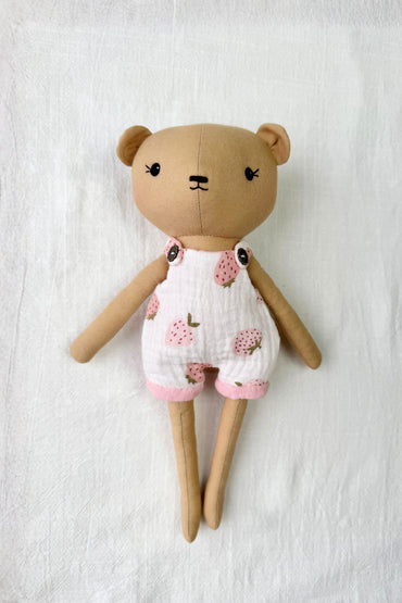 Mabel the Bear - Strawberry Shortalls