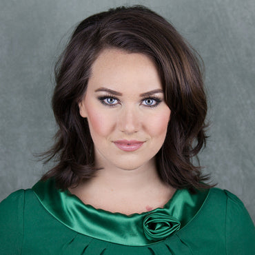 Kristen wearing Azalea Blush