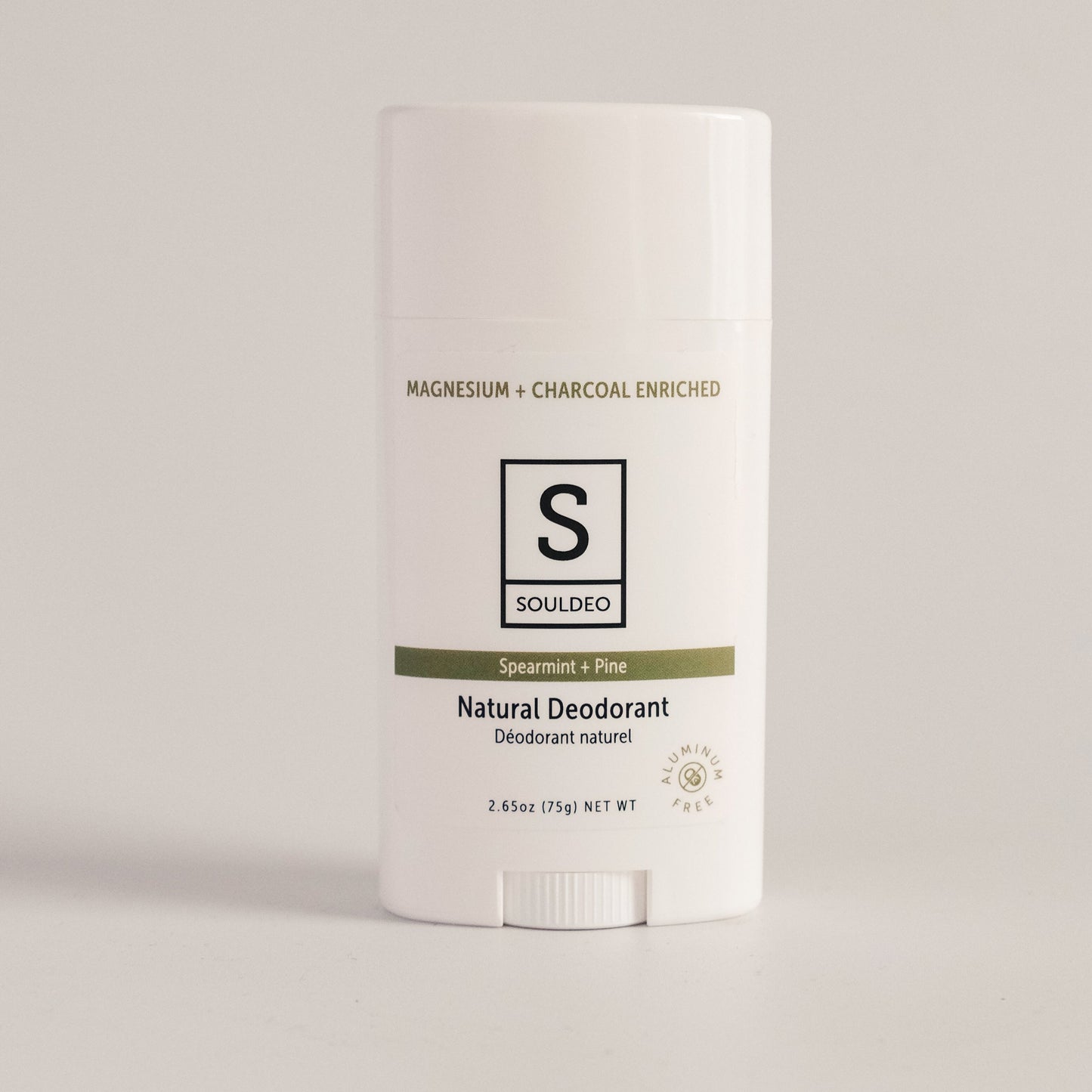 SoulDeo Deodorant Stick - Spearmint + Pine