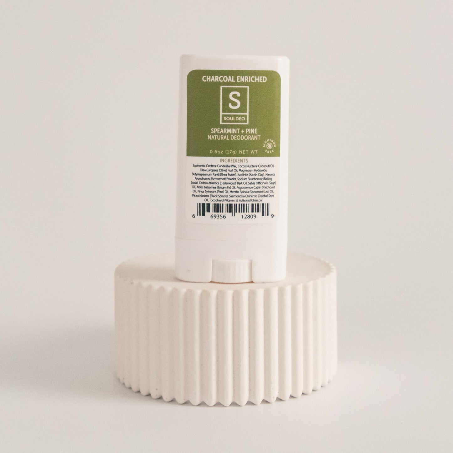 SoulDeo Deodorant Stick - Spearmint + Pine