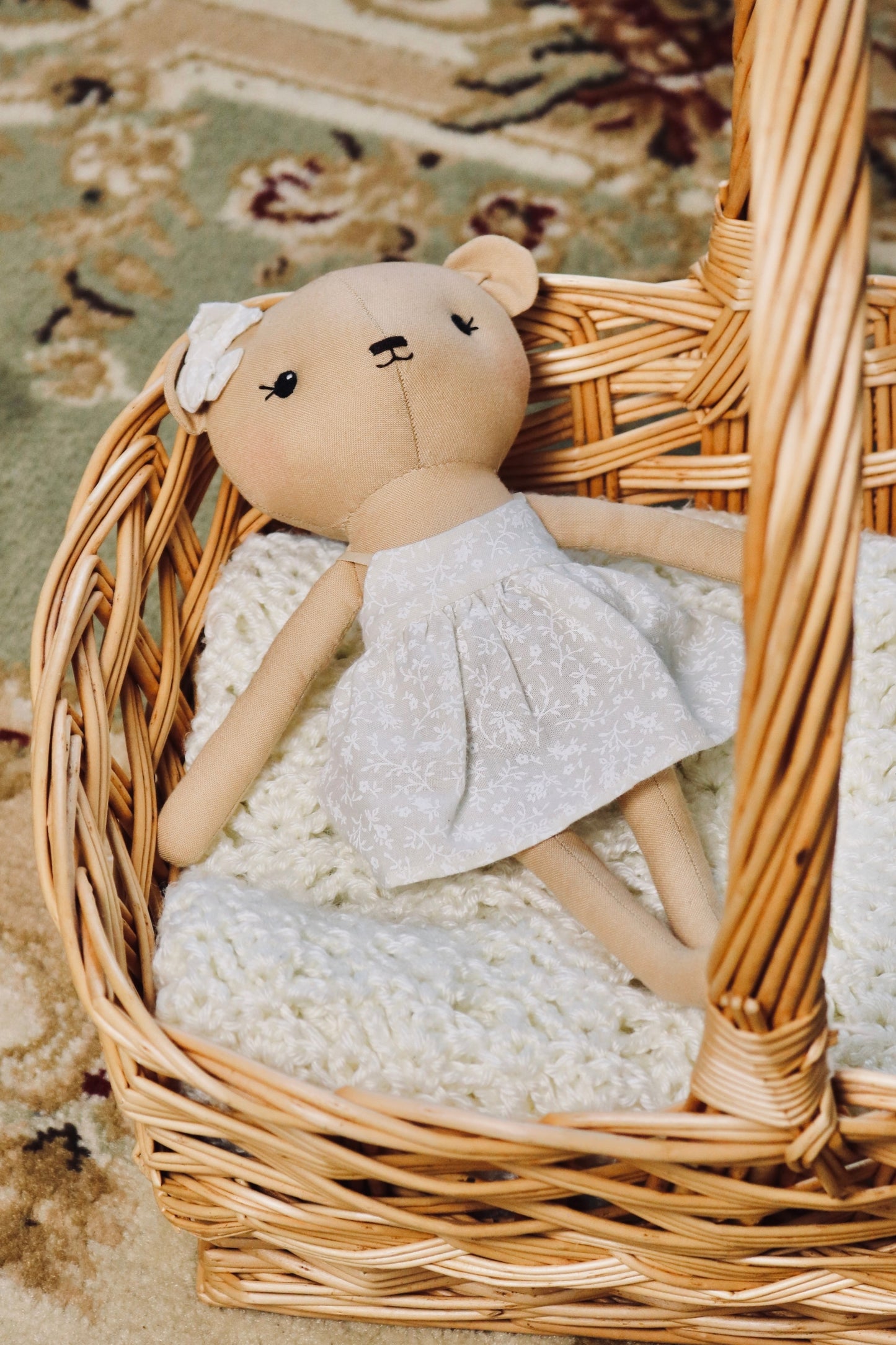 Mabel the Bear - Neutral Sundress