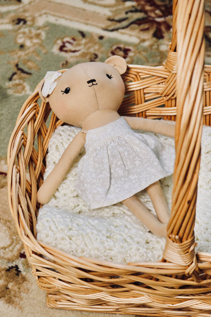 Mabel the Bear - Neutral Sundress