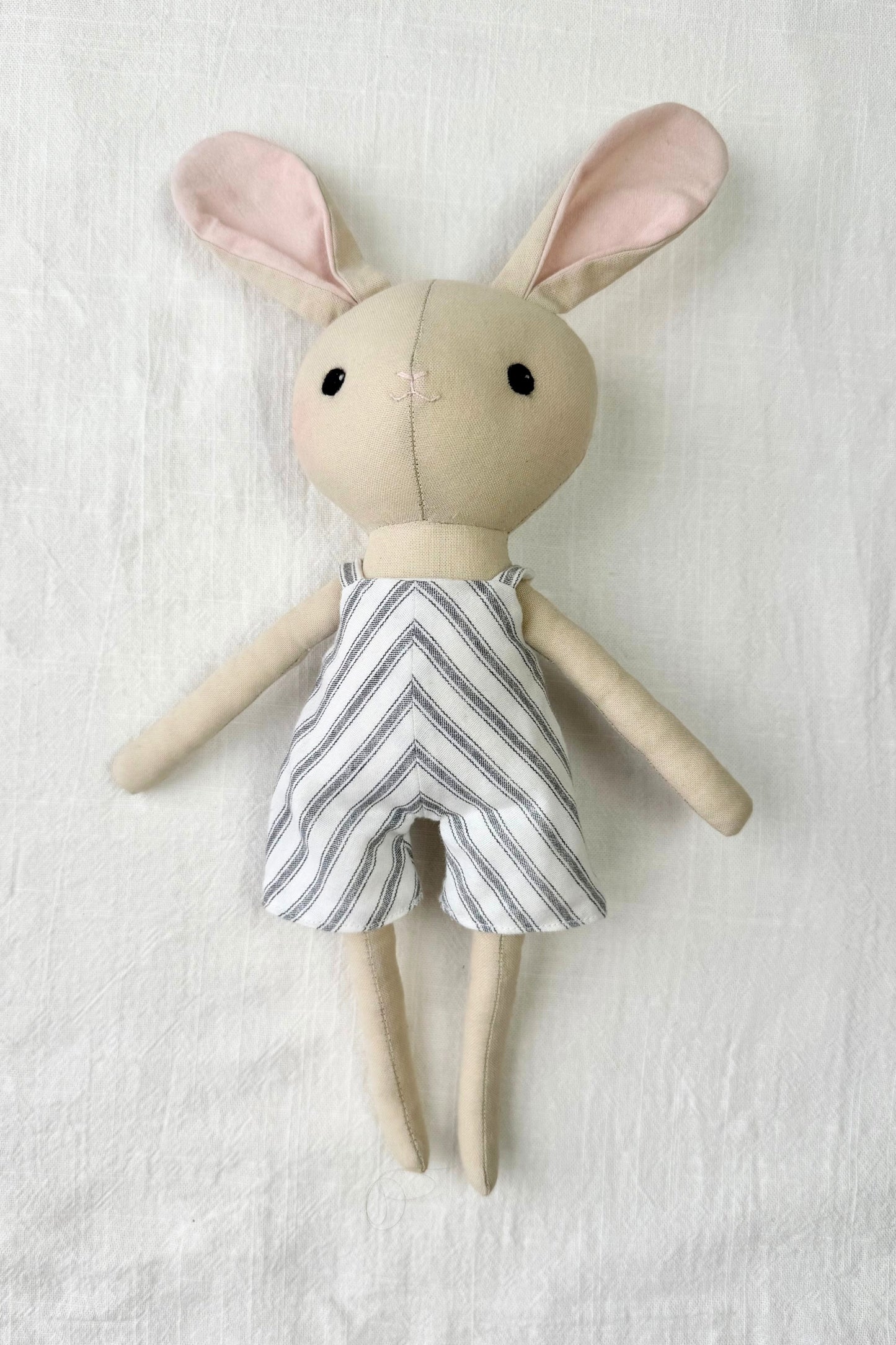 Oliver the Bunny - Striped Shortalls