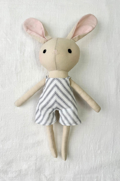 Oliver the Bunny - Striped Shortalls