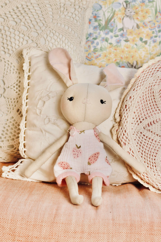 Clover the Bunny - Strawberry Shortalls