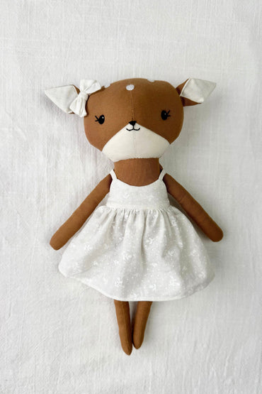Delia the Deer - Neutral Sundress