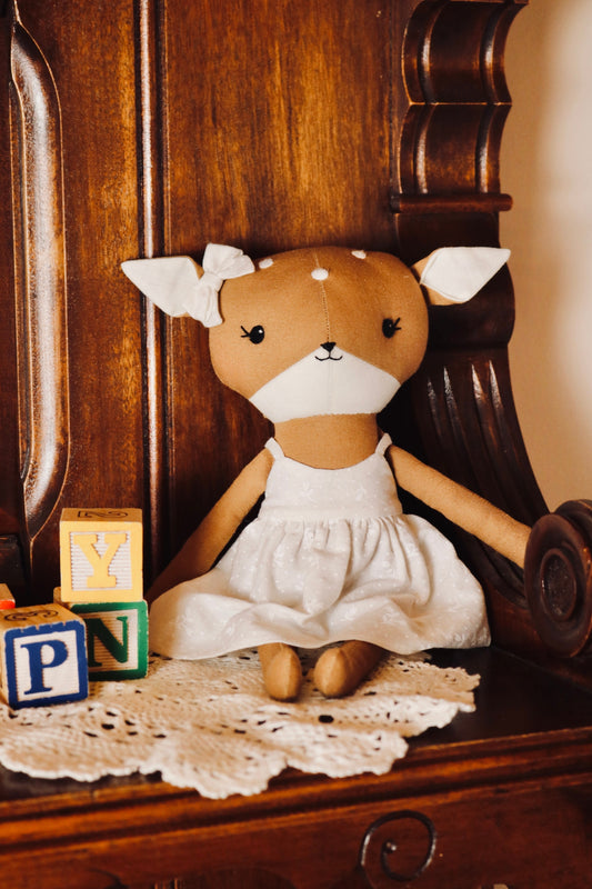 Delia the Deer - Neutral Sundress