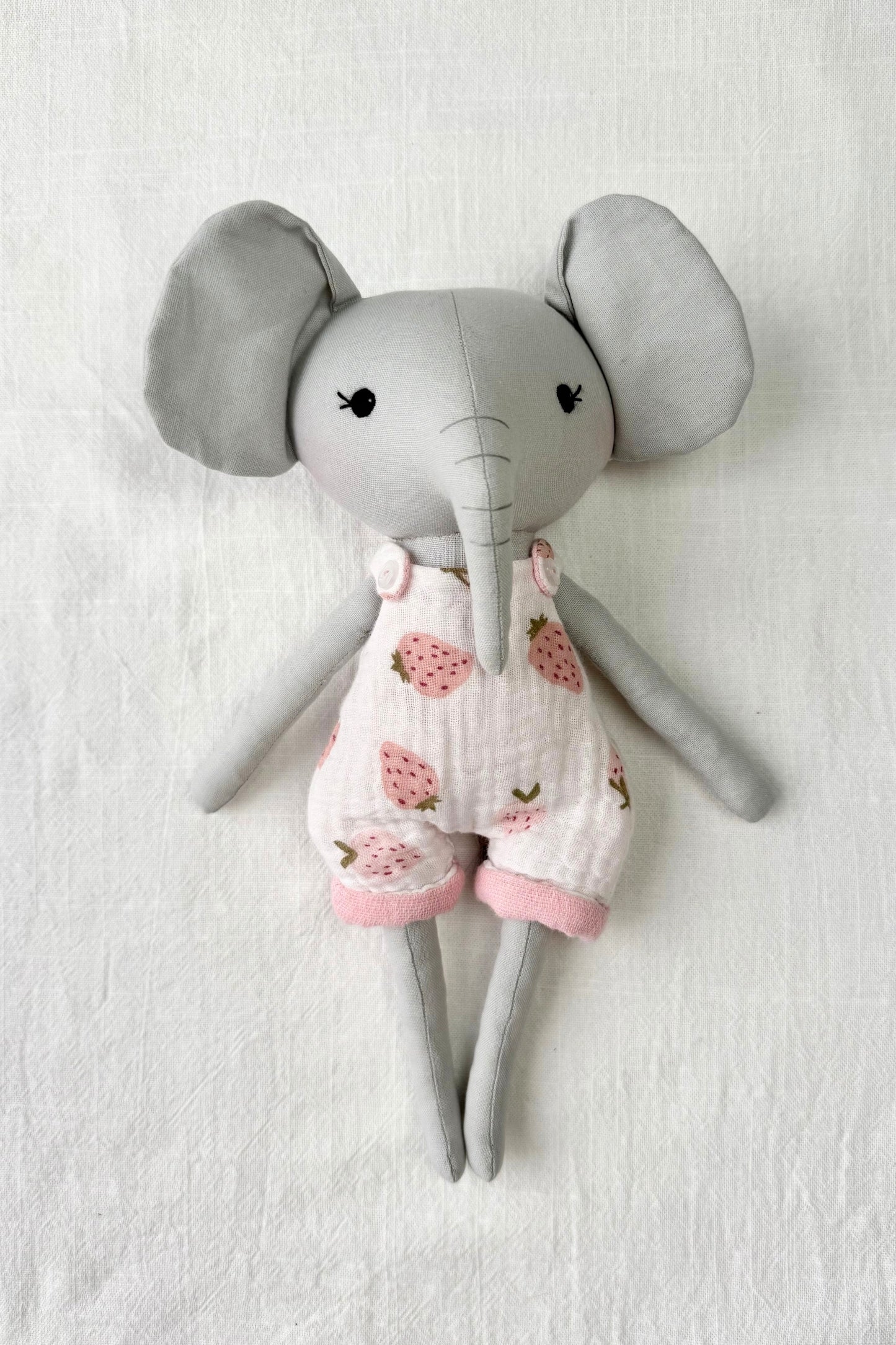 Eloise the Elephant - Strawberry Shortalls