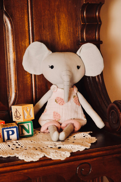 Eloise the Elephant - Strawberry Shortalls