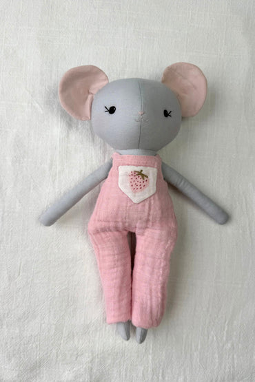 Marigold the Mouse - Pink Overalls