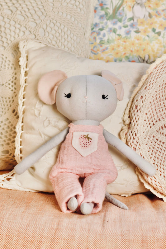 Marigold the Mouse - Pink Overalls