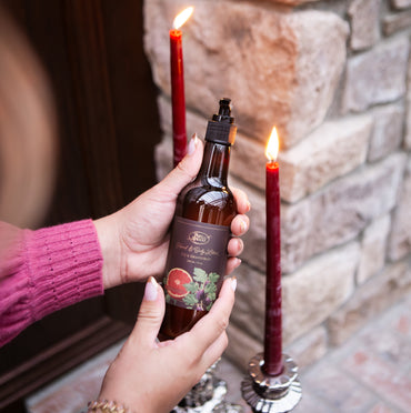 Raven Creek Farm Beeswax Tapers (Burgundy)