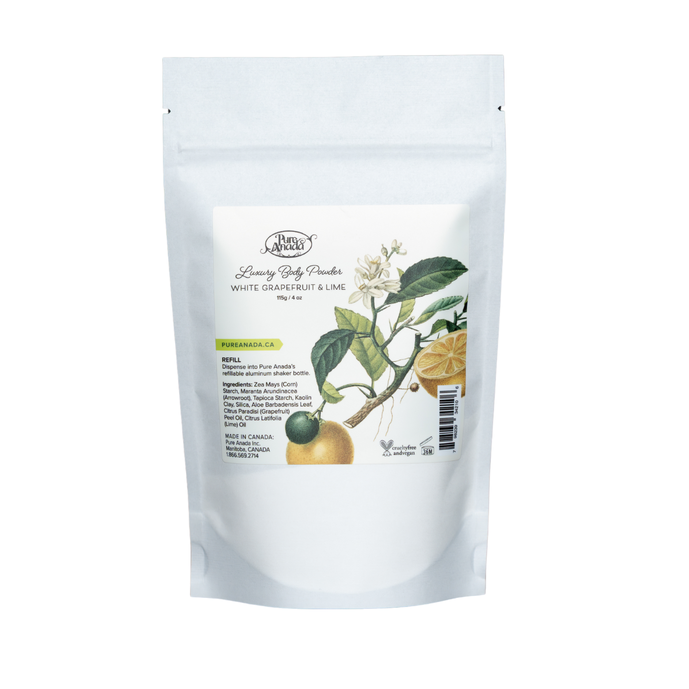 Luxury Body Powder - White Grapefruit & Lime
