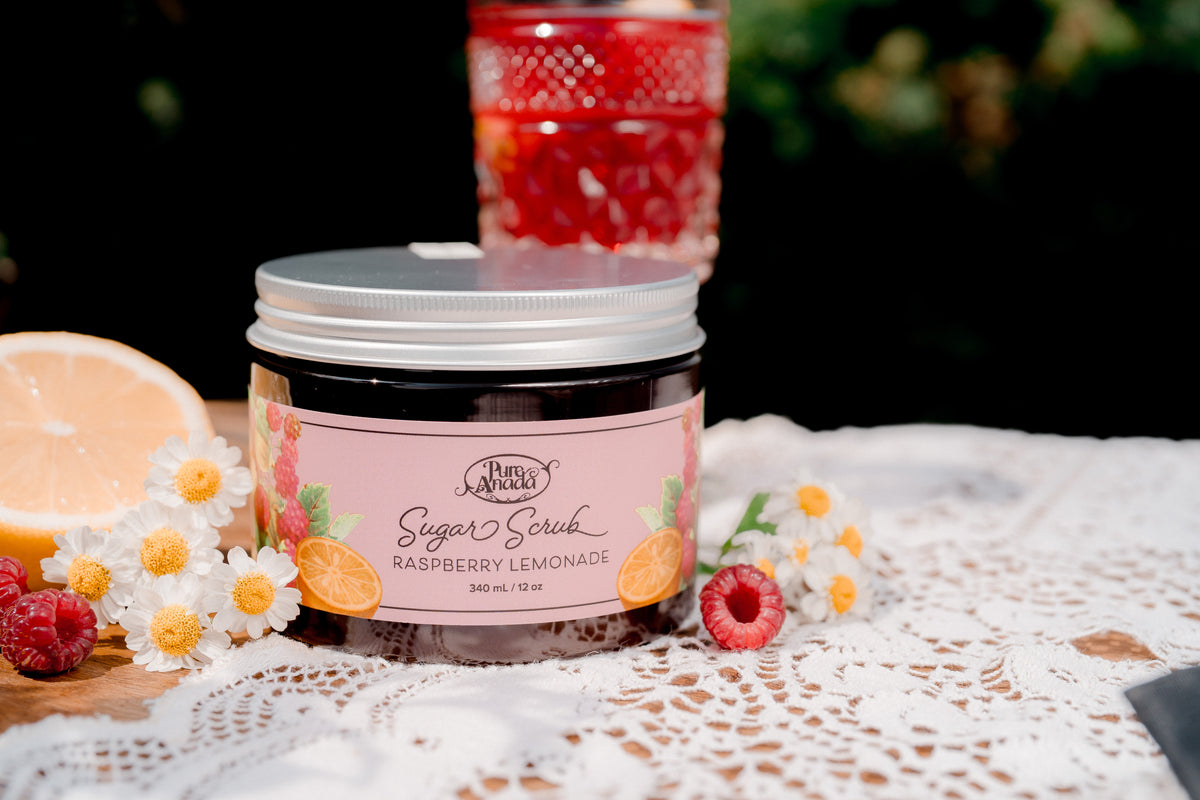 Sugar Scrub - Raspberry Lemonade – Pure Anada Cosmetics