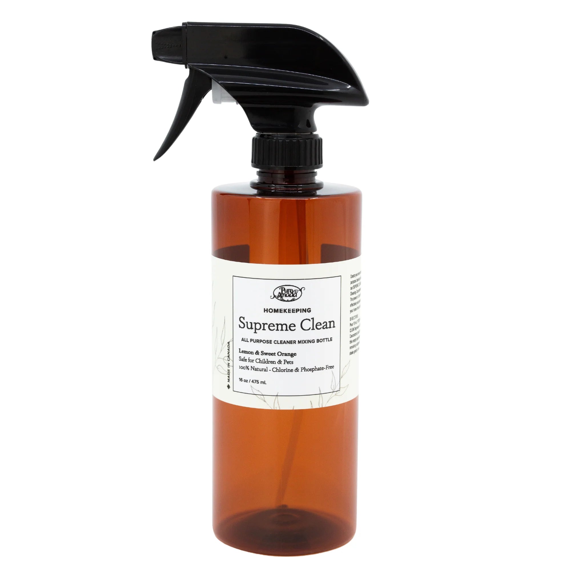 Supreme Clean - All Purpose Cleaner Mixing Bottle – Pure Anada Cosmetics